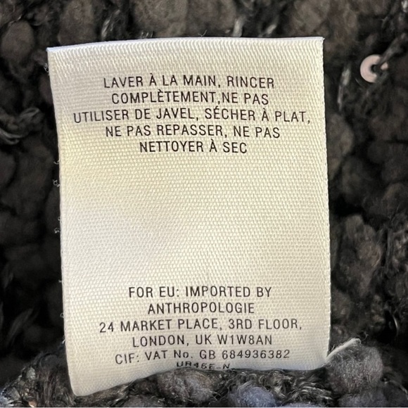 EUC Anthropologie Gray Chunky Knit Sequin Infinity Scarf - Picture 12 of 12